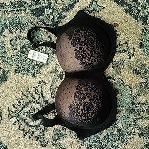 Soma Black Stunning Support Full Coverage Padded Bra 38G NWT